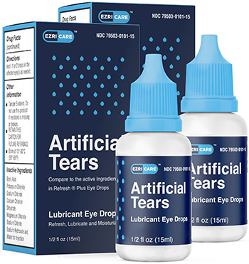 Image of contaminated EzriCare artificial tears product